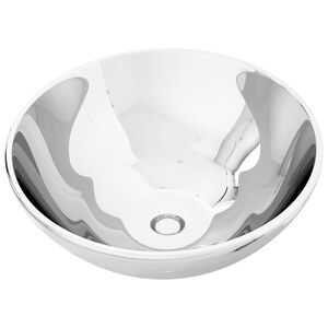 vidaXL Handfat 32,5x14 cm keramik silver