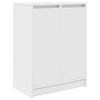 vidaXL Skosk&aring;p vit 57x34x76 cm konstruerat tr&auml;