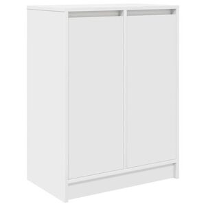vidaXL Skosk&aring;p vit 57x34x76 cm konstruerat tr&auml;