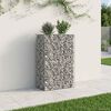 vidaXL Gabion upph&ouml;jd s&auml;ng Silver 90 x 50 x 150 cm Galvaniserat St&aring;l