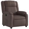 vidaXL Reclinerf&aring;t&ouml;lj brun konstl&auml;der