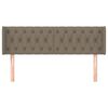 vidaXL S&auml;nggavel med kanter taupe 163x16x78/88 cm tyg