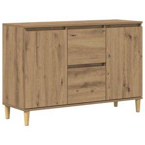 vidaXL Sk&auml;nk artisan ek 102x35x70 cm konstruerat tr&auml;