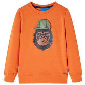 Tr&ouml;ja f&ouml;r barn m&ouml;rk orange 92