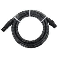 vidaXL Sugslang med kopplingar mässing svart 1" 4 m PVC