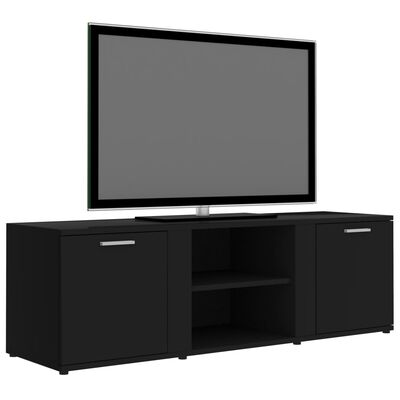 vidaXL TV-bänk svart 120x34x37 cm konstruerat trä