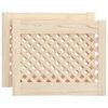 vidaXL Sk&aring;pluckor gallerdesign 2 st 49,5x39,5 cm massiv furu