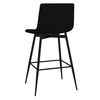 vidaXL Barstol svart sammet