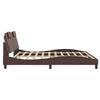 vidaXL Bed Frame "Viana" without Mattress Brown 200x200 cm Faux Leather