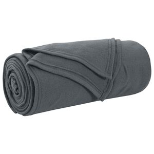 vidaXL Filt M&ouml;rkgr&aring; 170 x 130 cm 0.33 kg Fleece
