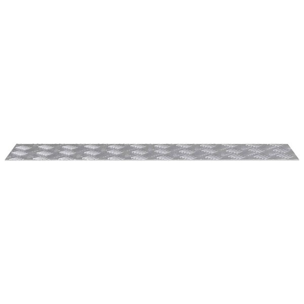 vidaXL Trappsteg Rektangul&auml;r 4 pcs Silver 90 x 20 cm Aluminium