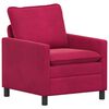 vidaXL Soffa Vinr&ouml;d 76 x 81 x 87,5 cm Sammet