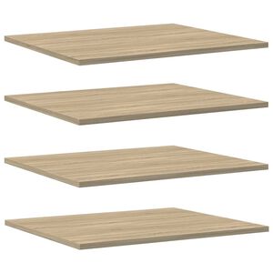 vidaXL Hyllplan 8 st sonoma-ek 60x50x1,5 cm konstruerat tr&auml;