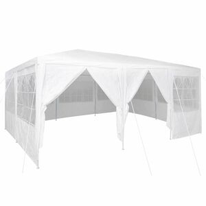 vidaXL Partyt&auml;lt 600 x 400 x 266 cm Vit polyeten