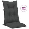 vidaXL Stolsdynor 2 st antracit 120x50x7 cm tyg