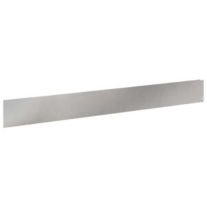 vidaXL Kant f&ouml;r gr&auml;smatta 50 st 100 x 12 cm St&aring;l Silver