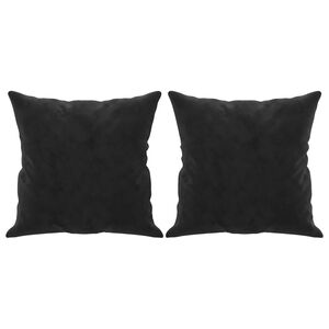 vidaXL Prydnadskuddar 2 st svart 40x40 cm sammet