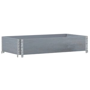 vidaXL Odlingsl&aring;da gr&aring; 100x50 cm massiv furu