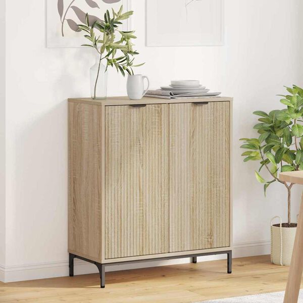 vidaXL Sideboard Sonoma-ek 69,5 x 33 x 82 cm Konstruerat tr&auml;