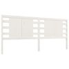 vidaXL S&auml;nggavel vit 206x4x100 cm massiv furu