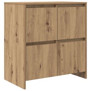 vidaXL Sideboard Artisan Ek 70 x 41 x 75 cm Konstruerat trä