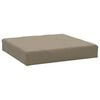 vidaXL Palldyna taupe 60x60x9,5 cm oxfordtyg