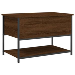 vidaXL F&ouml;rvaringsb&auml;nk brun ek 70x42,5x47 cm konstruerat tr&auml;