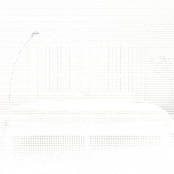 vidaXL V&auml;ggmonterad huvudgavel vit 185x3x110 cm massiv furu