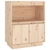 vidaXL Sk&auml;nk 60x34x75 cm massiv furu