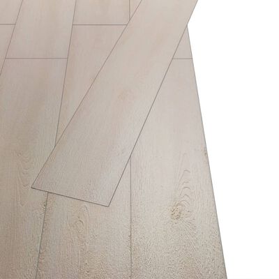 vidaXL Ej självhäftande PVC-golvplankor 5,26 m² 2 mm klassisk ek vit