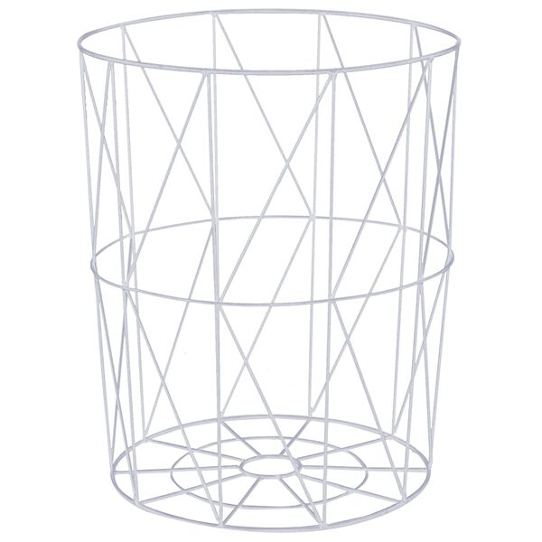 vidaXL Soffbord vit Ø 47 cm