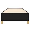 vidaXL Boxspring-sängram svart 80x200 cm tyg