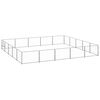 vidaXL Hundg&aring;rd silver 25 m&sup2; st&aring;l