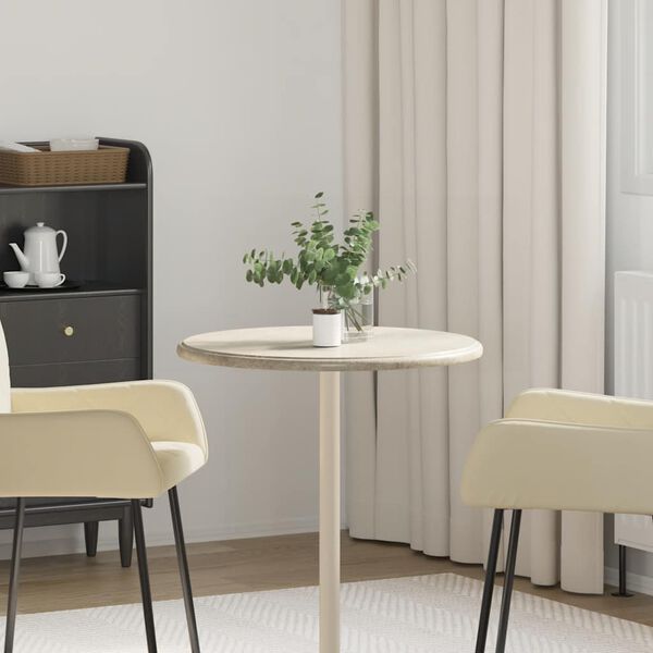 vidaXL Bordsskiva gr&aring; &Oslash;60x2,5 cm marmor