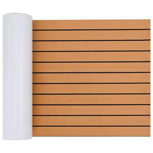 vidaXL B&aring;tmatt Randig Brun och svart 240 x 60 cm EVA
