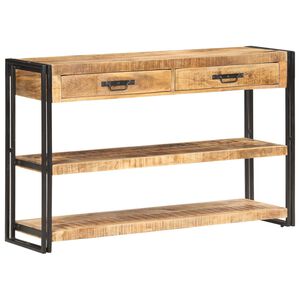vidaXL Sk&auml;nk 120x30x75 cm massivt grovt mangotr&auml;