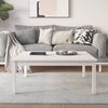vidaXL Soffbord vit 100x100x40 cm massivt furu