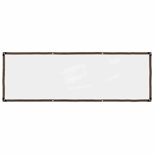 vidaXL Klar presenning med &ouml;ljetter 1x3 m polyeten