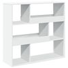 vidaXL Bokhylla/rumsavdelare vit 100x33x94,5 cm