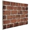 vidaXL V&auml;ggpaneler 10 pcs Brun Tegel 100 x 50 cm EPS Skum