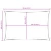 vidaXL Solsegel oxfordtyg rektangul&auml;rt 4x7 m bl&aring;