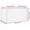 vidaXL Odlingsl&aring;da 90x60x45,5 cm impregnerat furu