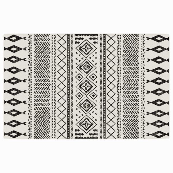 vidaXL Matta kort lugg flerf&auml;rgad inomhus/utomhus 190x300 cm