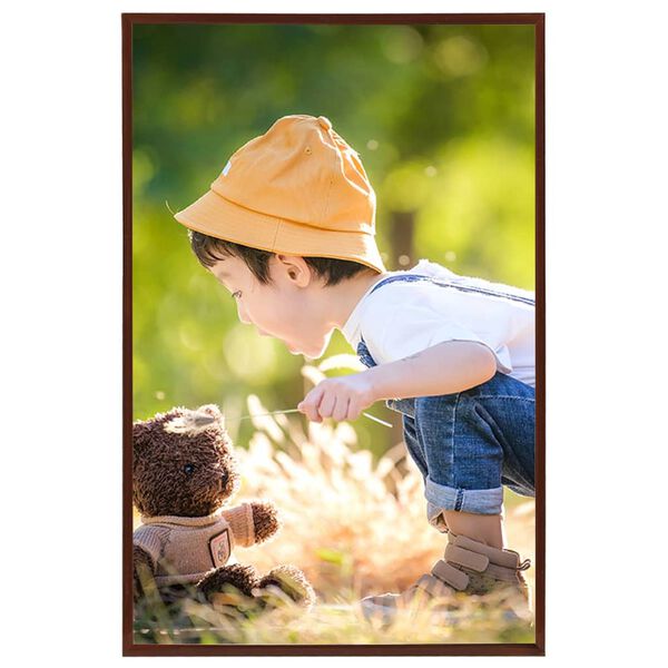 vidaXL Fotoramar för vägg eller bord 5 st brons 70x90 cm MDF