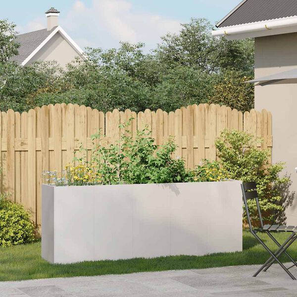 vidaXL Planteringsk&auml;rl 200x40x80 cm rostfritt st&aring;l