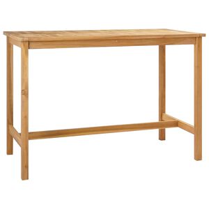 vidaXL Barbord Naturlig 150 x 75 x 105 cm Massivt teaktr&auml;