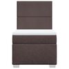 vidaXL Rams&auml;ng med madrass m&ouml;rkbrun 90x190 cm tyg