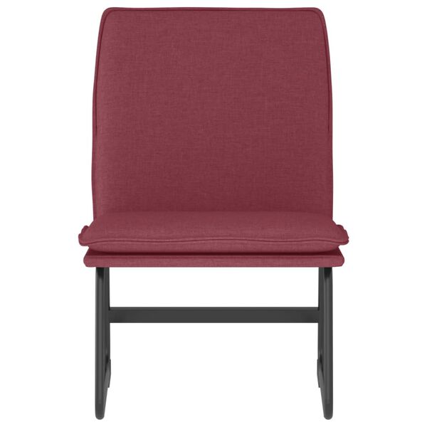 vidaXL Loungestol vinr&ouml;d 52x75x76 cm tyg