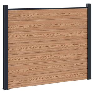 vidaXL St&auml;ngselpanel WPC och aluminium Brun