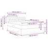vidaXL F&ouml;rvaringss&auml;ng med madrass Taupe 140 x 200 cm Konstruerat tr&auml;